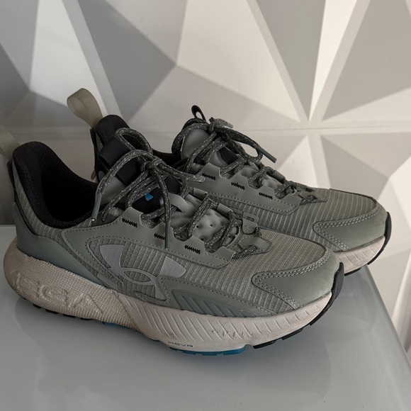 Under Armour Sage Green Lace-Up Training Sneakers main image 5